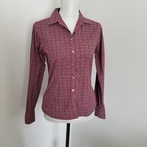 Red/Grey Plaid  Eddie Bauer Shirt XS
